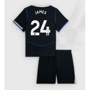 Fotbalové Dres Chelsea Reece James #24 Dětské Třetí Oblečení 2025-26 Krátký Rukáv (+ trenýrky)